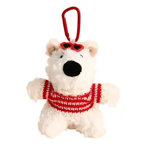 Плюшевый кулон щенок вест хайленд уайт терьер высота 13см Whoops, белый