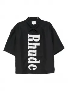 Рубашка с логотипом RHUDE, черный
