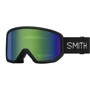 Трансферные горнолыжные очки Smith, black-green sol-x mirror