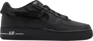 Кроссовки Nike Air Force 1 LV8 Ruffle GS 'Black', черный