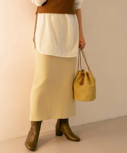 Облегающая юбка в рубчик с боковым карманом Kbf, цвет Beige