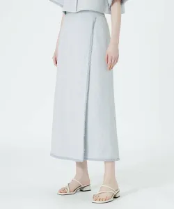 Юбка с бахромой Loveless, цвет Saxe Blue