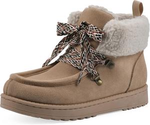 Женские ботинки WHITE MOUNTAIN Icebox с искусственным мехом и носком-мокасином