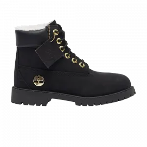 Ботинки водонепроницаемые Timberland Premium 6 Inch Shearling Junior, черный