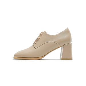 Туфли на платформе с массивным каблуком 6,5 см HARSON, абрикосовый