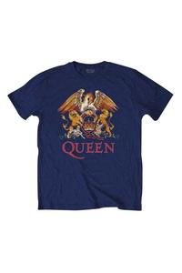 Классическая футболка с гербом Queen, темно-синий