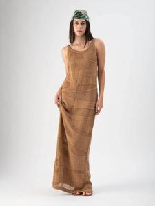 MND Платье 'Net' в бежевом цвете