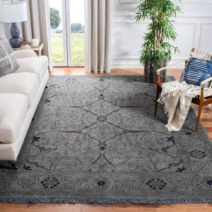 Ковер SAFAVIEH, 275 x 366 см, Spice Market Collection Charcoal SPM631B ручной работы в восточном традиционном стиле с бахромой, шерстяной