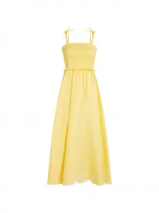 Платье макси Signature Karl Lagerfeld, желтый