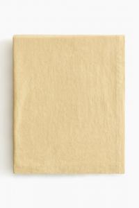 Льняная скатерть H&M, 150х320 см, желтый