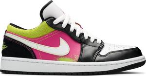 Кроссовки Air Jordan 1 Low Spray Paint, черный