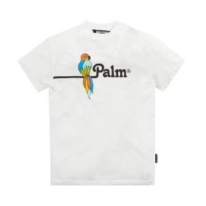 Футболка Palm Angels Parrot Vintage Tee 'White/Black', белый