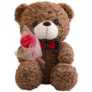 Плюшевая игрушка Cartoon Bouquet Teddy Bear Barbne, темно-коричневый