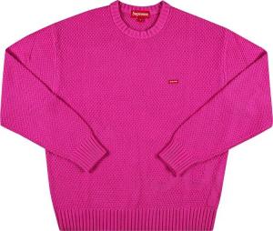 Свитер Supreme Textured Small Box Sweater 'Pink', розовый