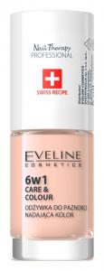 6 в 1 кондиционер для ногтей Eveline Cosmetics Nail Therapy Care & Colour, оттенок Nude 5 мл