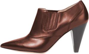 Женские ретро-ботильоны Pazzion с закрытым носком, зауженные, на эластичном конусовидном каблуке, короткие ботинки с удобной посадкой, классическая профессиональная рабочая обувь, размер 4-16 US, Brown