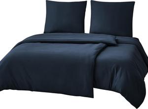 Комплект постельного белья RUIKASI, 4 предмета, 135х200/80x80, темно-синий