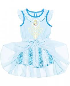 Комбинезон принцессы для девочек с накладной юбкой для малышей , Детский Disney, оранжевый