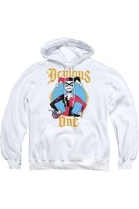 Толстовка с капюшоном Batman Devious One для взрослых Gildan, белый