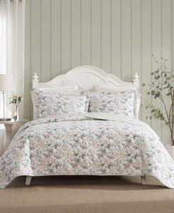 Комплект постельного белья Bramble Floral Cotton, 2 предмета, размер Twin Laura Ashley, Pink, Yellow