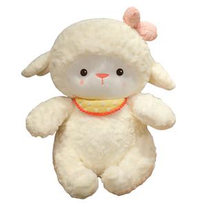 Плюшевая кукла Happy Little Lamb высотой 25см/35см/45см Tak Bebe, Bowknot Style