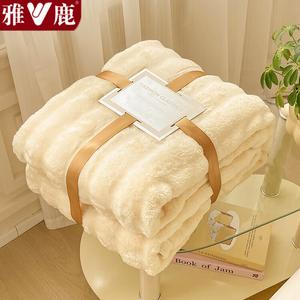 Yalu Одеяло флисовое зимнее, 180х200 см, односпальное, цвет Off-White, класс A