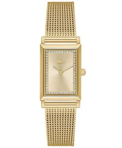 Женские часы Catherine с золотистым сетчатым браслетом, 28,3 x 20,7 мм Lacoste, золотой