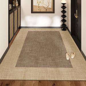 Dajiang Ковер 120х120 см для прихожей, нескользящий, износостойкий, Weilepeishi, с кенийским флисом