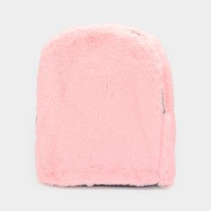 Твердый рюкзак из искусственного меха FASHNZFAB, розовый