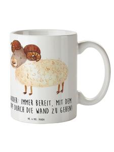 Кружка Сила Овна с надписью на белом фоне Mr. & Mrs. Panda