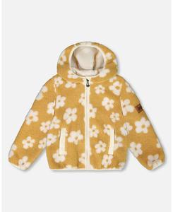 Детская куртка-шерпа для девочек, светло-бежевого цвета, межсезонье Deux par Deux, Light beige