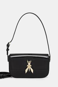 Кожаная сумка Patrizia Pepe, черный