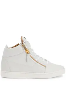 Кожаные кроссовки Nicki Giuseppe Zanotti, серый