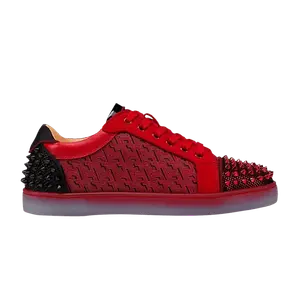 Кроссовки Christian Louboutin Seavaste 2 Orlato Flat Red Black, красный