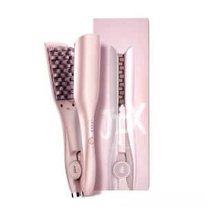 Щипцы для завивки / выпрямители для волос щипцы для завивки керлинг с отрицательными ионами уход за волосами с покрытием из эфирных масел JFX PRITECH, розовый