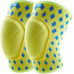 Наколенники Li-Ning для бега, велоспорта, футбола и роликов детские, синий, 1 pair[knees thickened anti-collision, high-rebound breathable]