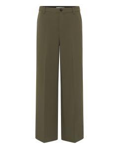 Part Two Широкие брюки со складками 'NinnesaPW' в темно-зеленом цвете
