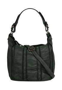 Шопер, натуральная кожа, сделано в Италии Samantha Look, цвет Dunkelgrün