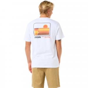 Мужская футболка Surf Revival Stacked Rip Curl, White