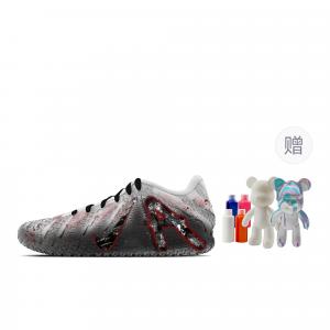 Nike Баскетбольные кроссовки Ja Morant 3 Shadow Of Scarlet, Fluid Bear, износостойкие, низкие, унисекс, серо-красные