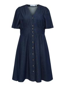 Vero Moda Curve Рубашка-платье 'VMCMelaney' в темно-синем цвете