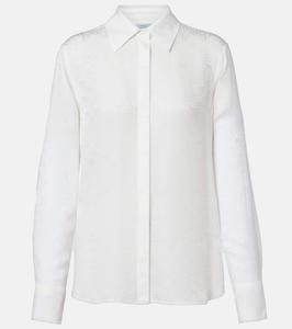 Рубашка из шелкового крепа Gancini Ferragamo, Mascarpone