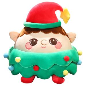 Причудливая рождественская плюшевая кукла оленя-старичка и снеговика высота 20cm/30cm/40cm Fat Fat Dragon