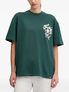 Футболка с цветочным принтом Ea7 Emporio Armani, зеленый