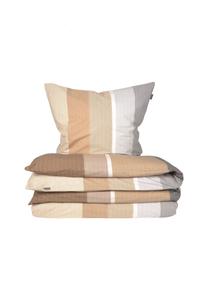 Комплект постельного белья Schiesser Endy Stripes, 135x200 см, серо-бежевый