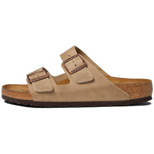 Сандалии Arizona Soft Footbed - Leather (Unisex) Birkenstock, табак