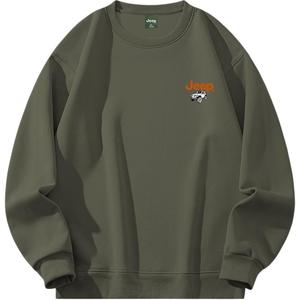 Свитшот Unisex Crew Neck Moderate Jeep, серый зеленый