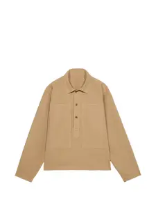 Рубашка-овершот Fuego с квадратными карманами Fortela, бежевый