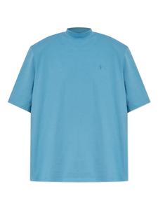 Футболка Attico с вышитым логотипом и воротником-стойкой The Attico, синий