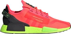 Кроссовки Adidas NMD_R1 V2 'Watermelon Pack - Signal Pink', розовый